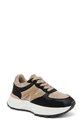 Zapatilla Casual Beige y Negra