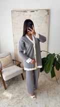 Conjunto Chaqueta de Punto con Botones
