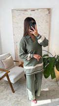 Conjunto Punto Bloques Verticales Verde